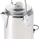 Stansport Aluminum Percolator Coffee Pot with Wire Handle (9 Cups)
