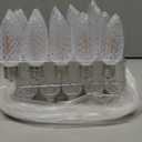 50 Pack C9 Led Christmas Lights Bulb, C9 Replacement LED Christmas Lights Outdoor Bulb, C9 Shatterproof Led Bulb for Christmas String Lights, E17 Base, Commercial Grade 2200K Warm White Bulbs