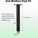 43" Heavy Duty Steel Mailbox Post