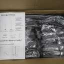 Shower Caddy Organizer Tension Pole, Rustproof 6-Pack Corner Shelf with 30-120 Inch Adjustable Shower Rack for Inside Shower, Extra Towel Bar & Soap Dish for Bathroom Organizers and Storage, Black