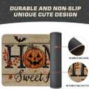 Artoid Mode Home Sweet Home Jack-O'-Lantern Pumpkin Halloween Doormat, Low-Profile Switch Rug Door Home Decor Mat Floor Mat for Indoor Outdoor 17x29 Inch