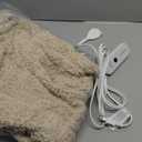 Electric Blanket Heated Throw Ultra Soft Sherpa, 50"x 60" with 5 Heat Settings & 4H Timer, Machine Washable, Milk Coffee