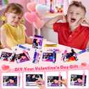 24 Pack Valentines Day Gifts for Kids Classroom Multicolor Ballpoint Pen with Valentines Day Cards for Kids School, Valentines for Kids Classroom Class Exchange Gifts Prize Party Favors for Boys Girls