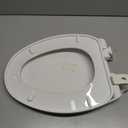 Round Toilet Seat, Slow Close, White Plastic, Never Loosen, 16.5”
Easy Installation, Easy Cleaning, Non-Slip Bumpers, Quiet Operation, Fits Standard Round Toilets