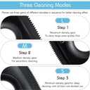 Analan Mini Pet Hair Remover for Car Detailing Supplies, Carpet Dog Hair Remover for Car Interior, Triangle Dog Hair Remover for Auto Detailing, Couch, Furniture, Lint, Carpet (Jet Black)