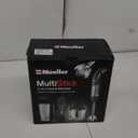 Mueller Multistick 800W 4-in-1 Immersion Blender Handheld, 12 Speed Hand Mixer - Turbo Boost, Heaviest Duty Copper Motor, Titanium Blades Hand Blender, Milk Frother Wand, Whisk, Beaker, Chopper, Grey