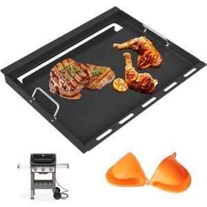 6787 Spirit 300 Full Size Griddle Insert for Weber Spirit I & II 300 Series Grill Accessories Spirit E-310 E-320 E-330 S-310 SP-310, Spirit 2 E310 S-310 Flat Top Griddle, Carbon Steel for 7638 7639