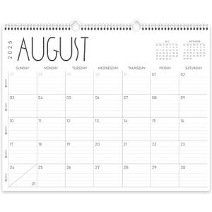 Guasslee Large Wall Calendar 2025-2026, 12 Monthly Calendar from 2025 June-May 2026 Jumbo 22"x17" Hanging Desk/Wall Planner with Spiral Bound for School Home Office Organizing