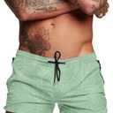 COOFANDY Men's Swim Trunks Quick Dry Board Shorts Mesh Lining Swimsuit Swimwear Bathing Suit,Size 8