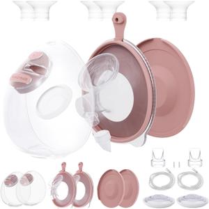 Two Complete Sets Compatible with Spectra S1/S2/S9 Breast Pump Replacement Parts (24mm Two Complete Sets with 17/19/21mm Flanges)