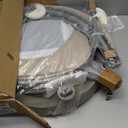 Momcozy 2-in-1 Electric Baby Swing, Dual-Arm Support System & Parent-Inspired Motions, Convertible to Toddler Seat up to 66 lbs, Adjustable Height, Lightweight, Khaki