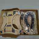 Dog Harness Step-in Breathable Puppy Cat Dog Vest Harnesses for Small Medium Dogs Beige (L (Chest 17''-20'', Weight 14-19 lb))