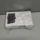 umoven Wallet for Men with AirTag(iOS Only), Mens Metal Wallet Minimalist with Money Clip & ID Window, Slim Leather Slots RFID Blocking Bifold Wallet, Smart Pop Up Credit Card Holder Wallet (Black)