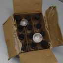 AOZITA 12 Pack, 2 oz Small Clear Glass Bottles w/Lid & 3 Funnels - 60ml Boston Shot Bottles for Health, Immunity, Potion, Wellness, Sample, Ginger, Juice - Mini Personal Care & Beauty Travel Bottle