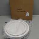 Rustic 2 Tiered Tray Decor, Coffee Color, Wooden Material, Round Shape (White)