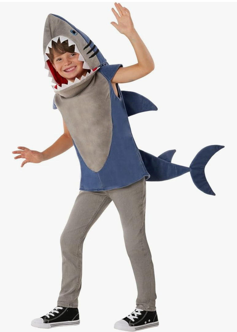 Morph Costumes Great White Shark Costume for Kids - Fun Fish Outfit for Boys and Girls - Perfect Halloween Dress-Up M