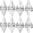 8Pcs Garage Door Hinges #1#2#3#4 Heavy Duty Steel with Galvanized Finish Garage Door Bracket for Residential/ Light Commercial Garage Door Replacement
