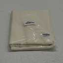 Dynamene Stall Ivory Fabric Shower Curtain - Waffle Textured Small Heavy Duty Cloth Shower Curtains for Bathroom, 256GSM Narrow Hotel Luxury Bath Curtain Set with 6 Plastic Hooks(36Wx72H,Cream/Ivory)