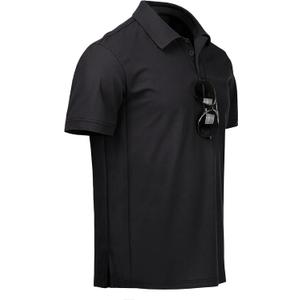 NIASHOT Men's Polo Shirts Tactical Short Sleeve Golf T-Shirt Athletic Collared Summer Shirts (XXL)