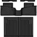 OEDRO Upgraded Floor Mats & Truck Bed Liner Fit for 2022-2025 Ford Maverick Hybrid, All Weather Fit Maverick Car Rubber Mats Includes 1st & 2nd Row and Bed Mat, Black
