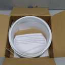 82.5" x 3.5" White PVC Vertical Blind Replacement Slats Curved Smooth (5 Pack)