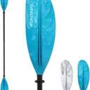 Kayak Paddle with Aluminium Shaft and Enhanced PP Blade, Adjustable Kayaking Oar, (220-240 cm), 94-102" (240-260 cm)