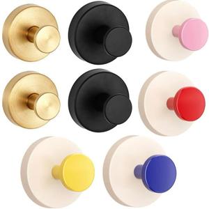 8 Pcs Suction Cup Hooks for Front Door, Suction Cup Wreath Hanger No Drill Hook Towels Robes Garland Welcome Sign Holder for Glass Window Shower Bathroom Decorations