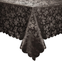 Waterproof Vinyl Tablecloth, Rectangle Heavy Duty Table Cloth, Wipeable Table Cover for Kitchen and Dining Room (Coffee 1, 60X102 Inch)