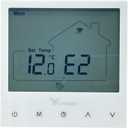 WiFi Programmable Thermostat for Radiant Floor Heating - 120V/240V Dual Voltage, Smart Home with Floor and Air Sensor, Touchscreen Display, Energy Saving