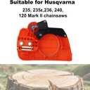 525628901 Clutch Cover Assembly, Chain Brake Clutch Cover Assembly Compatible with Husqvarna 235 235E 236 240 120 Mark II Chainsaws Replace Part Number 525628901 545071103