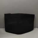 Extra Large Rectangle Storage Basket, 23.6" x 17" x 12" Black Blanket Basket Living Room, Big Cotton Rope Shoe Blanket Storage Bin, Woven Kids Dog Toy Bin Box Organizer, Wicker Laundry Basket