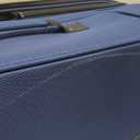 SWISSGEAR Sion Softside Expandable Spinner Luggage Durable Lightweight Travel Suitcase, Blue, Checked-Large 29-Inch