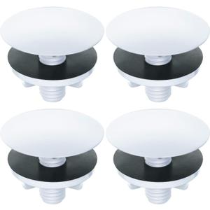 WILLBOND 4 Pieces Kitchen Sink Hole Cover Faucet Cap Kitchen Sink Tap Hole Plate Stopper Cover Blanking Metal Plug