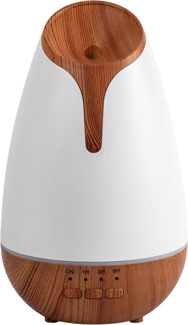 Essential Oil Diffuser with Humidifying, Aromatherapy Diffuser for Essential Oils Large Rooms, 7 LED Colors 4 Mist Modes Quiet Operation Auto-Off & Waterless Protection for Home & Office