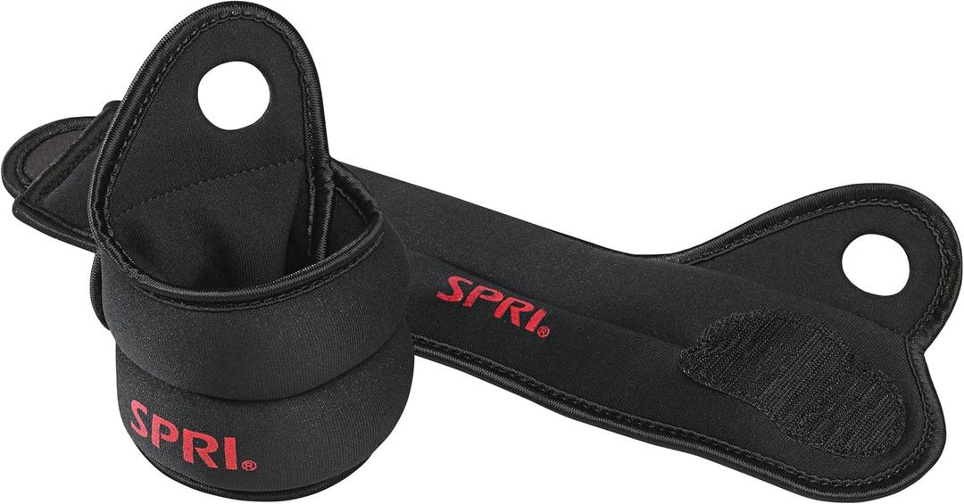 SPRI Thumblock Wrist Weights - Arm Weights Set for Women and Men - Upper Body Conditioning and Endurance Tool - for Home Gym and Fitness Classes - One Size Fits Most - 4lb Set (2lb Each)
