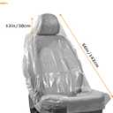 100PCS Seat Covers,Car Accessories,Waterproof Dustproof Car Seat Protector,Plastic Automotive Seat Covers Disposable,Suitable for Cars,Airplane,Salon Chairs,Restaurant,Bus Seats & More