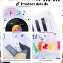 HOWAF Music Teacher Appreciation Backdrop Banner, Thank You Music Teachers Background Banner for School Classroom Decorations, Thank You Musical Teachers Hanging Sign for Teacher's Day Supplies