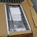 Rolanstar Bookshelf 6 Tier with 4 Hooks, Industrial Wood Bookcase, Vintage Storage Rack with Open Shelves, Rustic Standing Bookshelves Metal Frame Display Rack for Living Room, Bedroom, Rustic Brown