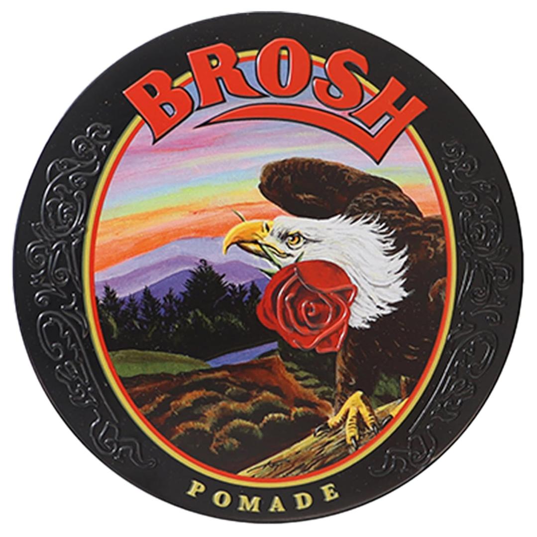 Brosh x CHALLENGER TGP Design Hair Styling Pomade with Strong Hold & Classic Shine, Kaolin-Enhanced Styling Clay with Embossed Collectible Can, 115g / 4 oz