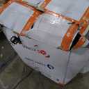 Bruce & Shark 26" Folding Mountain Bike for Men, 21 Speeds Full Suspension Commuter Bicycle, High Carbon Steel & Disc Brakes, Portable City Outdoor Bike for Adult Youth Teen (white black)