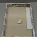 Califortree 12x16 Large Shadow Box Frame with Linen Back - Plexiglass Cover, Sturdy Rustic Memory Display Case of Flower, Pictures, Medals and More, Distressed White