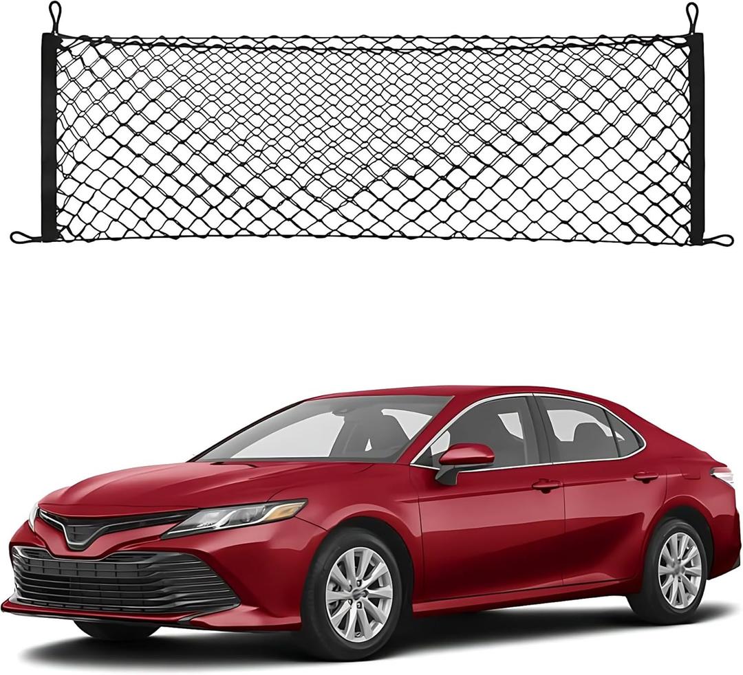 Tailgate Trunk Cargo Net Compatible with 2018 2019 2020 2021 2022 2023 2024 2025 Toyota Camry