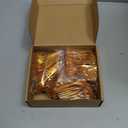 Skylety 500 Pcs Plastic Mini Forks 3.7 x 0.6 Inch Tiny Small Disposable Appetizer Cocktail Tasting Forks Utensils for Fruit Dessert Cakes Serving Supply(Gold)