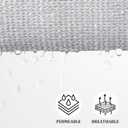 Shade&Beyond Triangle Sun Shade Sail 12'X12'X12' Permeable Canopy Light Grey for Patio Garden Yard Deck Pergola (We Make Custom Size)