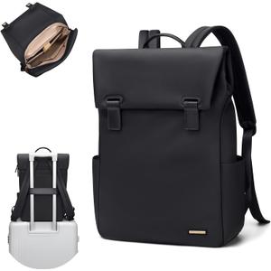 Women Laptop Backpack Computer Backpacks Carry On Waterproof backpack Fits 14Inch Notebook Travel Commute College (Black)