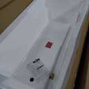 Voltaire 72" x 36" Right-Hand Drain Alcove Bathtub with Apron and Armrest (Glossy White)