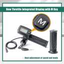 YUXIVCNE Upgrade 48V Ebike Speedometer Throttle with M Key Replacement for Tuttio Soleil 01 for soleil01 Electric Dirt Bike Integrated Display Throttle Tip:No 'M,' no Buy