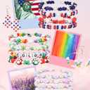 2 x 3000 Pcs Glass Peanut Beads Kit, Farfalle Glass Beads for Jewelry Making, Friendship Bracelet Making Kit with Letters, Spacers,Pearls/String, Jewelry Crafting Supplies