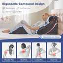 4PCS Orthopedic Bed Wedge Pillow Set for Sleeping, Post Surgery Foam Support Pillows for Back, Neck and Leg Pain Relief, Adjustable Triangle Pillow  Acid Reflux, GERD & Snoring Recovery, White Grey