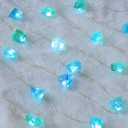 Crystal String Lights Battery Operated/USB with Remote, Sea Glass Fluorite Decorative Lights, 10FT 30 LEDs String Lights for Beach Theme Indoor Birthday Party Decor Bedroom